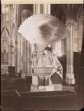 [Pulpit in St. Patrick's Cathedral.]