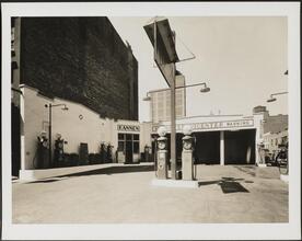 West 47th Street and Eleventh Avenue, southwest corner. Fred Kannen's gas station