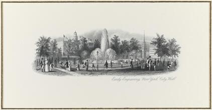 Early Engraving, New York City Hall