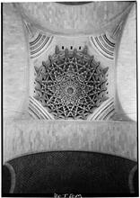 St. Bartholomew's Church. Flat picture of dome ceiling off centre.