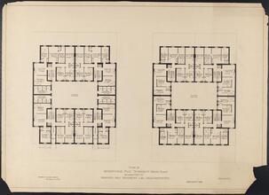 Type of Seventy-Five Foot Tenement House Plan As Adapted To Proposed New Tenement Law Requirements