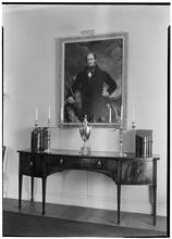 Louis de L'Aigle Munds Residence, 740 Park Avenue. Painting and sideboard.