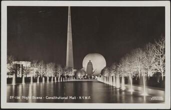 Night Scene - Constitution Mall - N.Y.W.F.