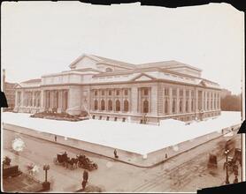 [Construction of the New York Public Library.]
