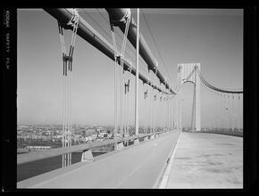 Verrazano Narrows Bridge, General View Section of Hand Rail