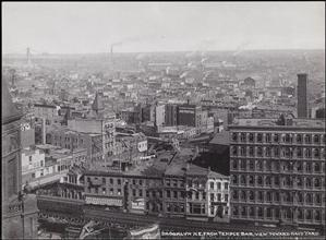 Brooklyn N.E. from Temple Bar, View Towards Navy Yard.