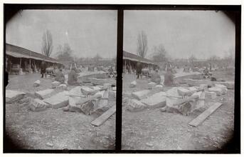 Blackwell's Island. Prisoners Breaking Stone.