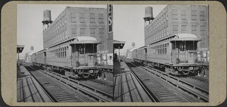BMT Lexington Avenue Line el train at DeKalb Avenue station.