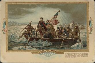 Washington Crossing the Deleware at Trenton N.J. Dec. 25, 1776.
