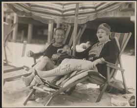 [Al Lackey and Sophie Tucker in Atlantic City.]