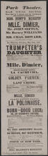 Mrs. Hunt's Benefit, "The Trumpeter's Daughter", on Thursday evening, May 27, 1847