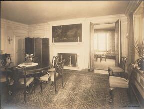 [Residence. Interior, dining room.]