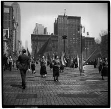 [Women marching.]