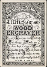 J. H. Richardson, Wood Engraver