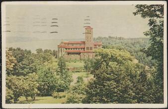 The Cloisters in Fort Tryon Park. View from the South.
