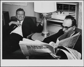 [John V. Lindsay during the New York City mayoral campaign of 1965.]