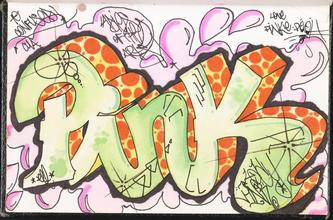 Pink [Page in Daze's black book.]