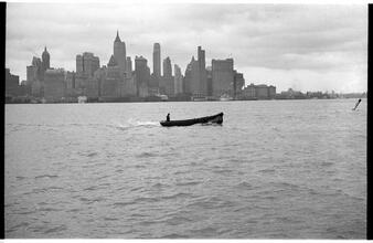 [Manhattan skyline from the Hudson River.]