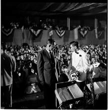 Vaughn Monroe [Monroe performing on stage.]