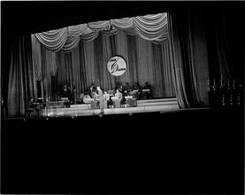 Swing Band Contest Sponsored by LOOK [Band performing on stage.]