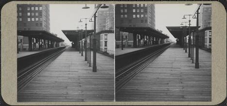 Elevated train station.