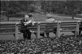 Men Are Such Wolves [Man talking to a woman in the park.]