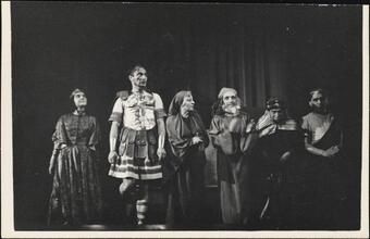 ["Bar Kokhba" theater still with Mario Gang.]