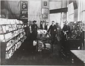 [Interior of Seeman Brothers grocery store.]