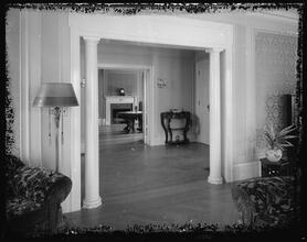 75 Maple Street. Reynolds residence, vista from living room to dining room.