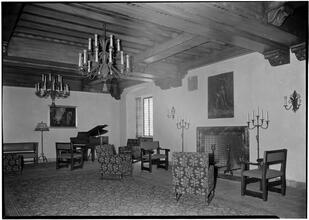 West side Y.M.C.A. Home room toward fireplace.