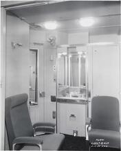 [Bedroom on train.]