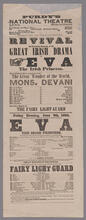 Purdy's National Theatre. Friday evening, June 9, 1854, the entertainments will commence with the grand Irish drama of "Eva the Irish Princess"