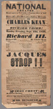 Monday evening, September 23, 1839, will be acted Shakespeare's play of "Richard III"