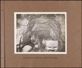 Drilling and Mucking Bench [of] Lower Half of Tunnel [Catskill System.]