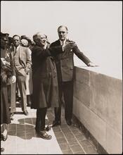 [Al Smith with President Franklin D. Roosevelt on the Empire State Building.]