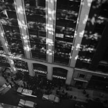 [Cafeteria workers demonstrating outside of Vanderbilt Cafeteria.]