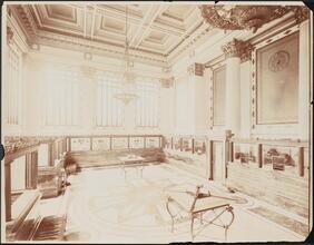 [Interior of bank.]