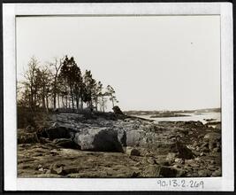 [View of rocky beach.]