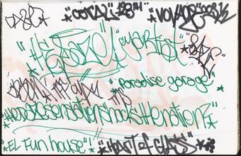 [Tagged page in Daze's black book.]