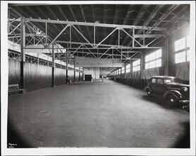 [Norwegian America Line, Upper Level, View of Pier from Entrance.]