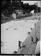 Swimming in the Olympic-Size Pool in Colonial Park, Harlem.