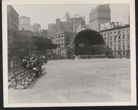 Seamen's Church Institute, 25 South St., Exterior, Park & Band Stand.