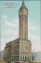 Singer Building, Broadway and Liberty St., New - York.