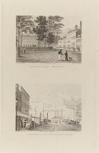 A. Bowling Green, New York; B. Steam Boat Landing, Foot of Cortlandt St