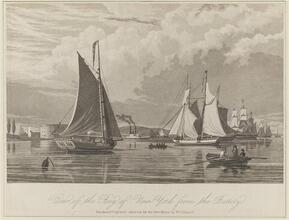 View of the Bay of New York from the Battery
