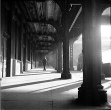 General Scenes. [Elevated train station.]