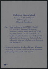 College of Staten Island [1998 Inaugural Celebration Borough of Staten Island.]