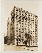 [Apartment building at West 88th Street and West End Avenue.]