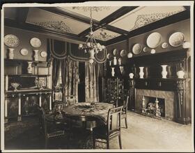 [Residence. Interior, dining room.]