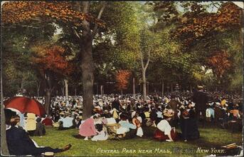 Central Park near Mall, New York.